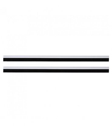 vidaXL Self-adhesive Door Brush Seals 2 pcs White 100 cm