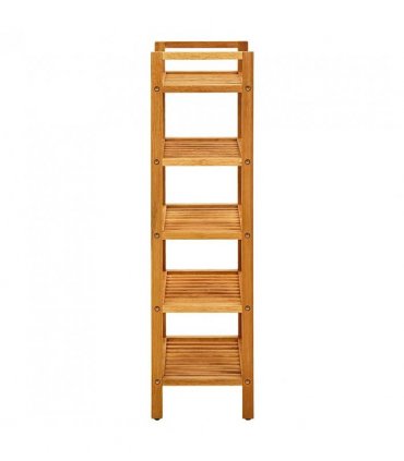 vidaXL Shoe Rack with 5 Shelves 50x27x100 cm Solid Oak Wood