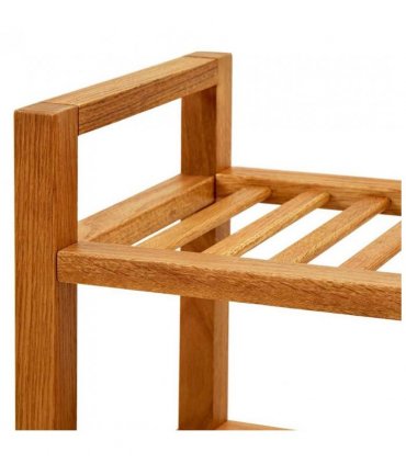 vidaXL Shoe Rack with 5 Shelves 50x27x100 cm Solid Oak Wood