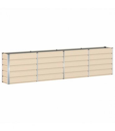 vidaXL Planter Ivory 320 x 40 x 75 cm Steel