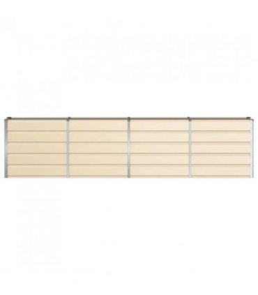 vidaXL Planter Ivory 320 x 40 x 75 cm Steel