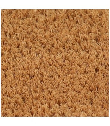 vidaXL Door Mat Natural Half Round 60x90 cm Tufted Coir