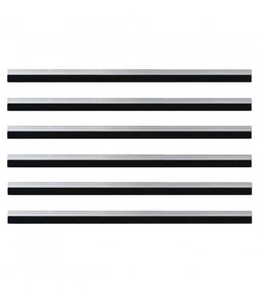 vidaXL Self-adhesive Door Brush Seals 6 pcs Silver 100 cm