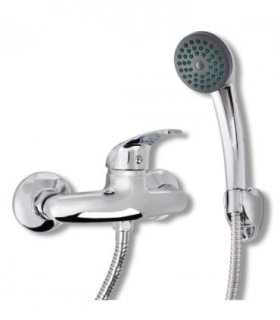 vidaXL Bath Shower Mixer Tap Kit Chrome