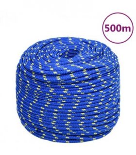 vidaXL Boat Rope Blue 10 mm 500 m Polypropylene