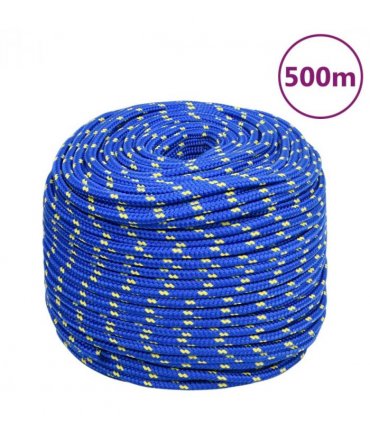 vidaXL Boat Rope Blue 10 mm 500 m Polypropylene