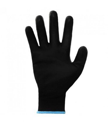 vidaXL Work Gloves 24 pcs Black 9 / L Polyester