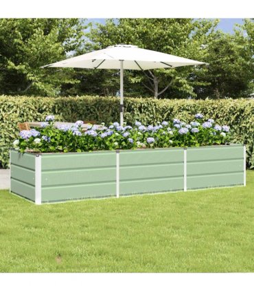 vidaXL Planter Green 240 x 80 x 45 cm Steel
