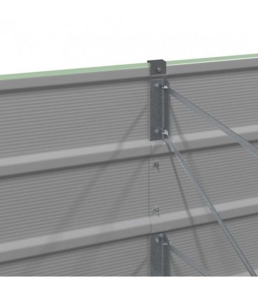vidaXL Planter Green 240 x 80 x 45 cm Steel