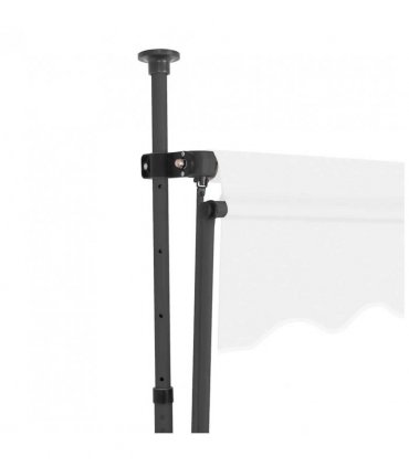 vidaXL Manual Retractable Awning with LED 250 cm Cream