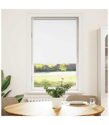 vidaXL Roller Blind Blackout White 70x175 cm Fabric Width 65.7 cm Polyester