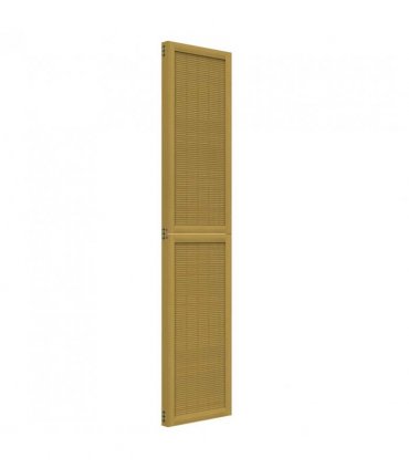 vidaXL Room Divider 3 Panels Brown Solid Wood Paulownia
