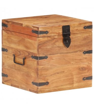 vidaXL Chest | Natural wood | Solid Acacia wood | Small | Chest | Square