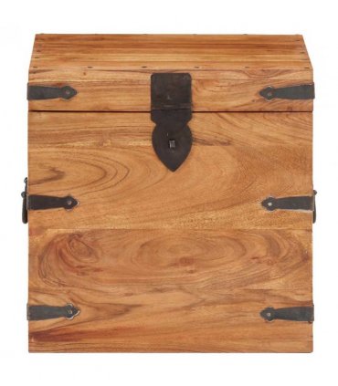 vidaXL Chest | Natural wood | Solid Acacia wood | Small | Chest | Square