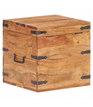 vidaXL Chest | Natural wood | Solid Acacia wood | Small | Chest | Square