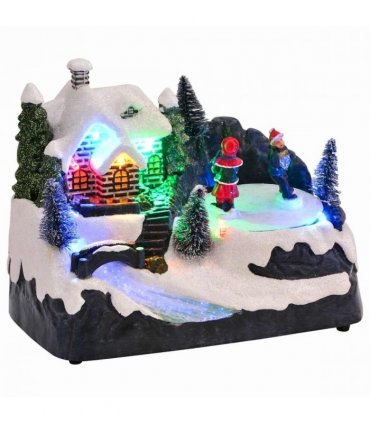 vidaXL Christmas Tabletop Multicolour 16 x 11.5 x 13 cm Plastic