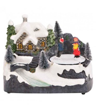 vidaXL Christmas Tabletop Multicolour 16 x 11.5 x 13 cm Plastic