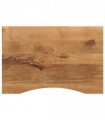 vidaXL Desk Top with Curve 80x60x2.5 cm Solid Wood Rough Mango