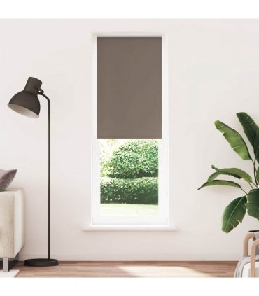 vidaXL Roller Blind Blackout Coffee 80x230 cm Fabric Width 75.7 cm Polyester