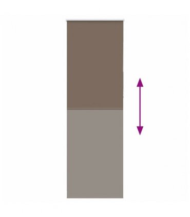 vidaXL Roller Blind Blackout Coffee 80x230 cm Fabric Width 75.7 cm Polyester