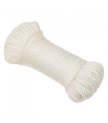 vidaXL Work Rope White 6 mm 100 m Polypropylene
