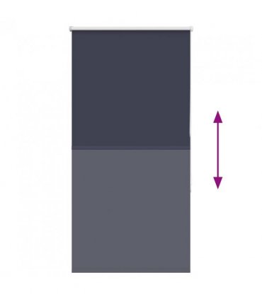 vidaXL Roller Blind Blackout Marine 70x150 cm Fabric Width 65.7 cm Polyester
