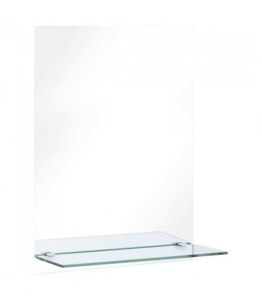 vidaXL Wall Mirror | Transparent | Tempered Glass | 30x50 cm | Wall Mirror