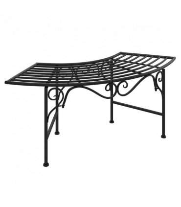 vidaXL Tree Bench | Black | Steel | Medium | Durable | Circular Tree Bench
