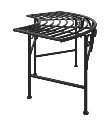 vidaXL Tree Bench | Black | Steel | Medium | Durable | Circular Tree Bench