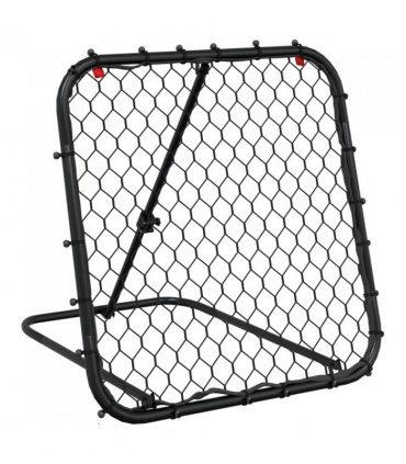 vidaXL Football Rebounder Adjustable Black 84x73x60-80 cm Steel