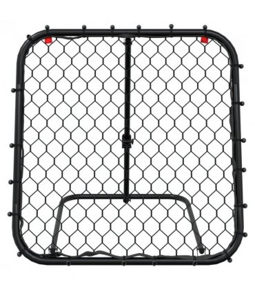 vidaXL Football Rebounder Adjustable Black 84x73x60-80 cm Steel