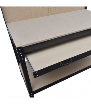 Workbench with Pegboard and Drawer