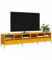 vidaXL TV Cabinet Mustard Yellow 202x39x43.5 cm Cold-rolled Steel