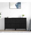 vidaXL Sideboards 2 pcs Black Oak 60 x 35 x 70 cm Engineered Wood