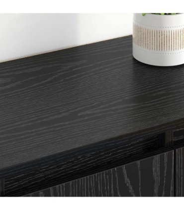 vidaXL Sideboards 2 pcs Black Oak 60 x 35 x 70 cm Engineered Wood
