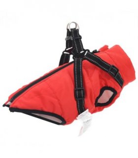 vidaXL Dog Coat Red L24