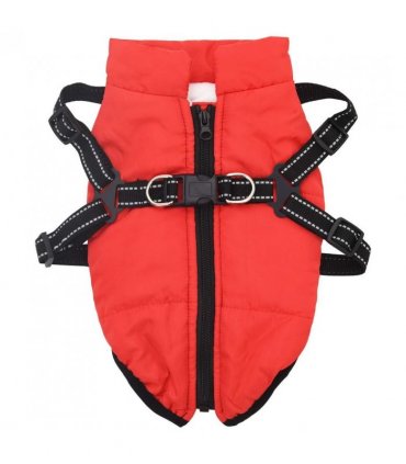 vidaXL Dog Coat Red L24