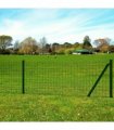 vidaXL Euro Fence Steel 10x1.5 m Green