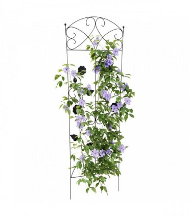 vidaXL Garden Fence 3 pcs Black 110.5 x 42.5 cm Steel