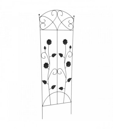 vidaXL Garden Fence 3 pcs Black 110.5 x 42.5 cm Steel