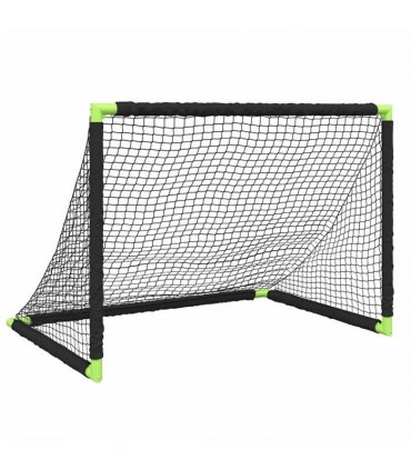 vidaXL Kids' Football Goal Foldable Black 90x64x64 cm