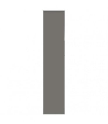 vidaXL Roller Blind Blackout Grey 60x210 cm Fabric Width 55.7 cm Polyester