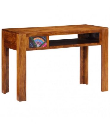 vidaXL Writing Desk with Drawer with Storage Brown 110 x 50 x 73 cm