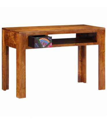 vidaXL Writing Desk with Drawer with Storage Brown 110 x 50 x 73 cm