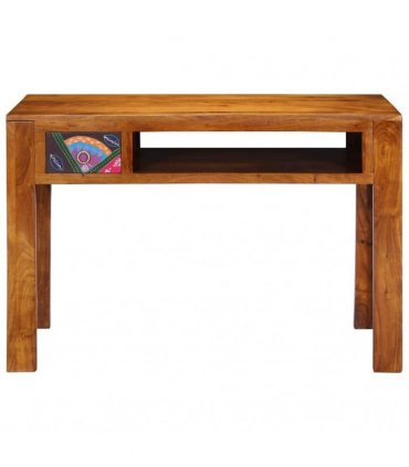 vidaXL Writing Desk with Drawer with Storage Brown 110 x 50 x 73 cm