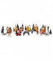 vidaXL Christmas Tabletop Decor Multicolour Resin, Plastic