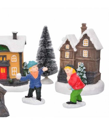 vidaXL Christmas Tabletop Decor Multicolour Resin, Plastic