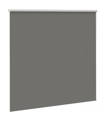 vidaXL Roller Blind Blackout Grey 165x175 cm Fabric Width 161.6 cm Polyester