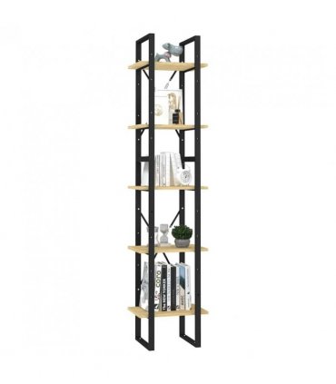 vidaXL 5-Tier Book Cabinet 40x30x175 cm Pinewood