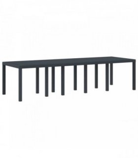 vidaXL Garden Table Anthracite 300 x 100 x 73 cm Poly Rattan